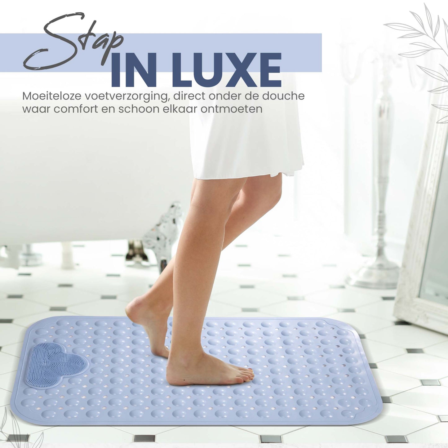 Eosell®-Antislip Douchemat blauwe